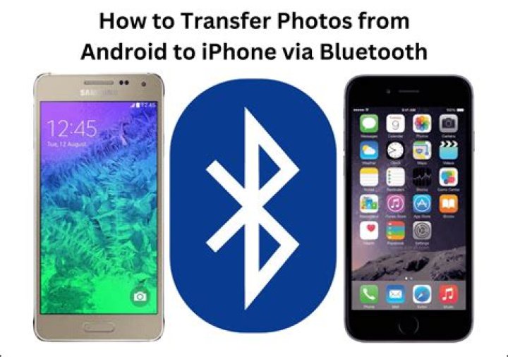 How do I bluetooth pictures from Samsung to iPhone?