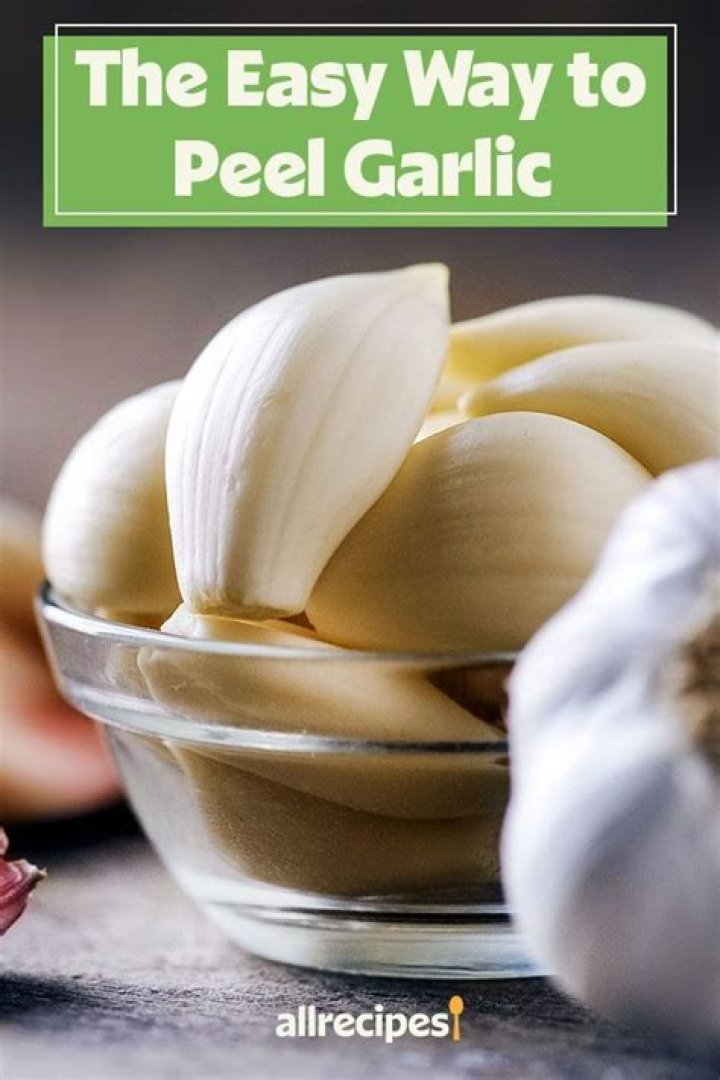 What is the quickest way to peel garlic?